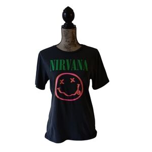 NIRVANA Black Graphic Tee